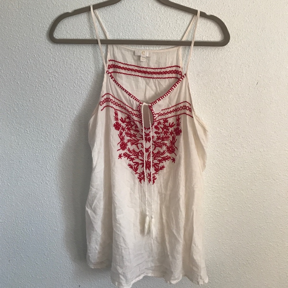 Embroidered Tank Top
